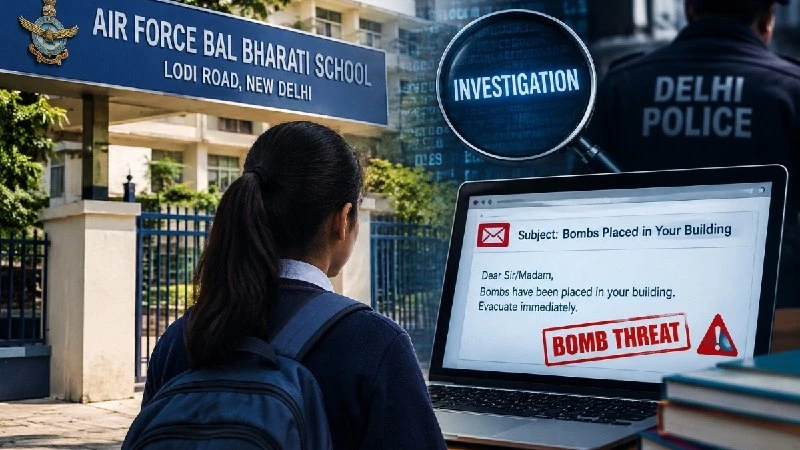 छुट्टी ना मिलने पर स्कूल को दी बम से उडाने की धमकी, छात्रा हुई गिरफ्तार