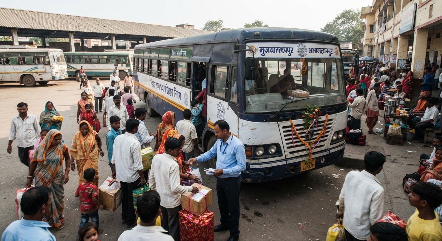 भागलपुर मुजफ्फरपुर के बीच डायरेक्ट बस सेवा की हुई शुरुआत जाने समय किराया और रूट