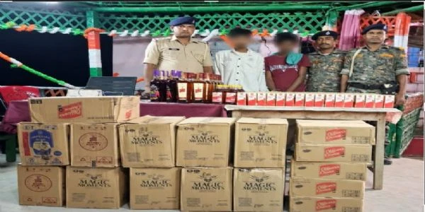 किशनगंज: पुलिस को देख भागने लगी कार, तलाशी में मिली 214 लीटर विदेशी शराब, दो गिरफ्तार
