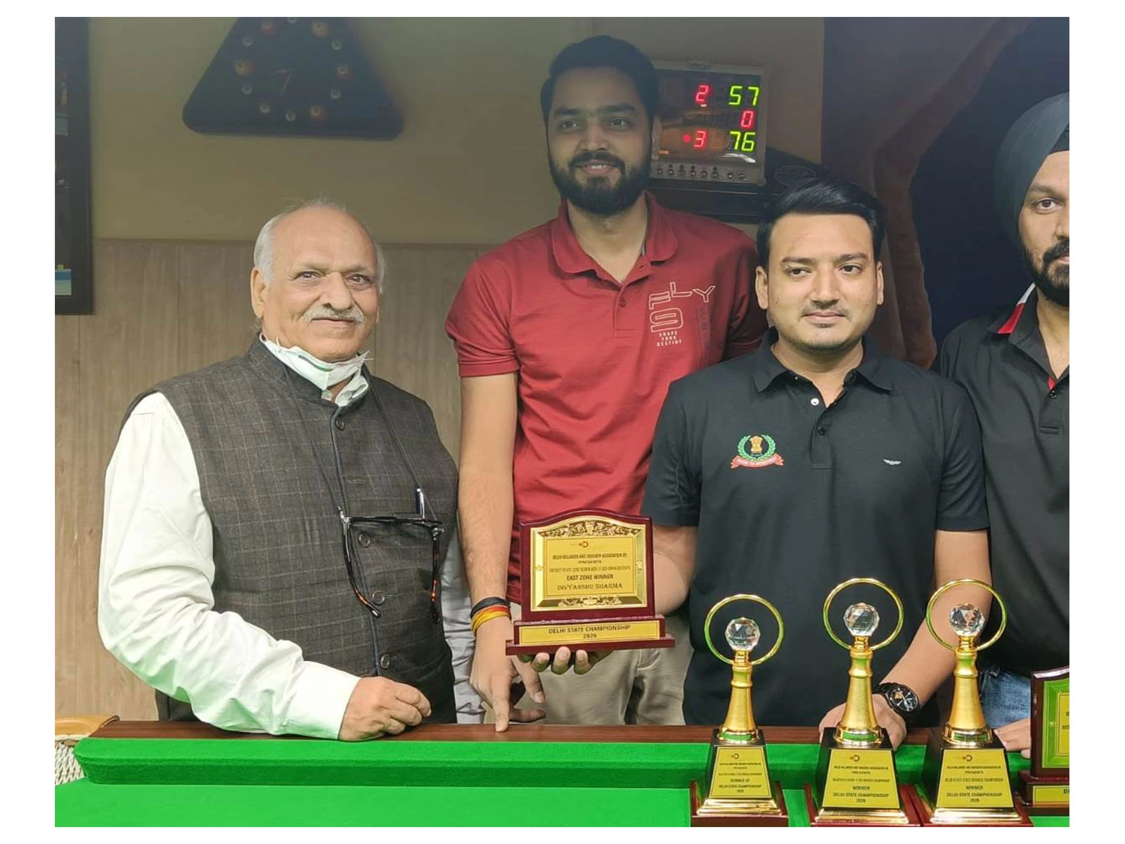 दिल्ली स्टेट स्नूकर चैंपियनशिप: शोएब खान ने जीता 15-रेड खिताब, किया डबल क्राउन का कमाल